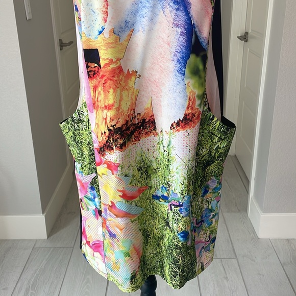 Clover Canyon Tropical Print Sleeveless Sheath Dress Size S - Picture 2 of 11